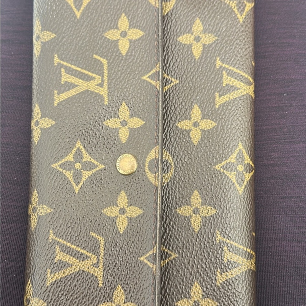Louis Vuitton Monogram Wallet in Brown and Gold